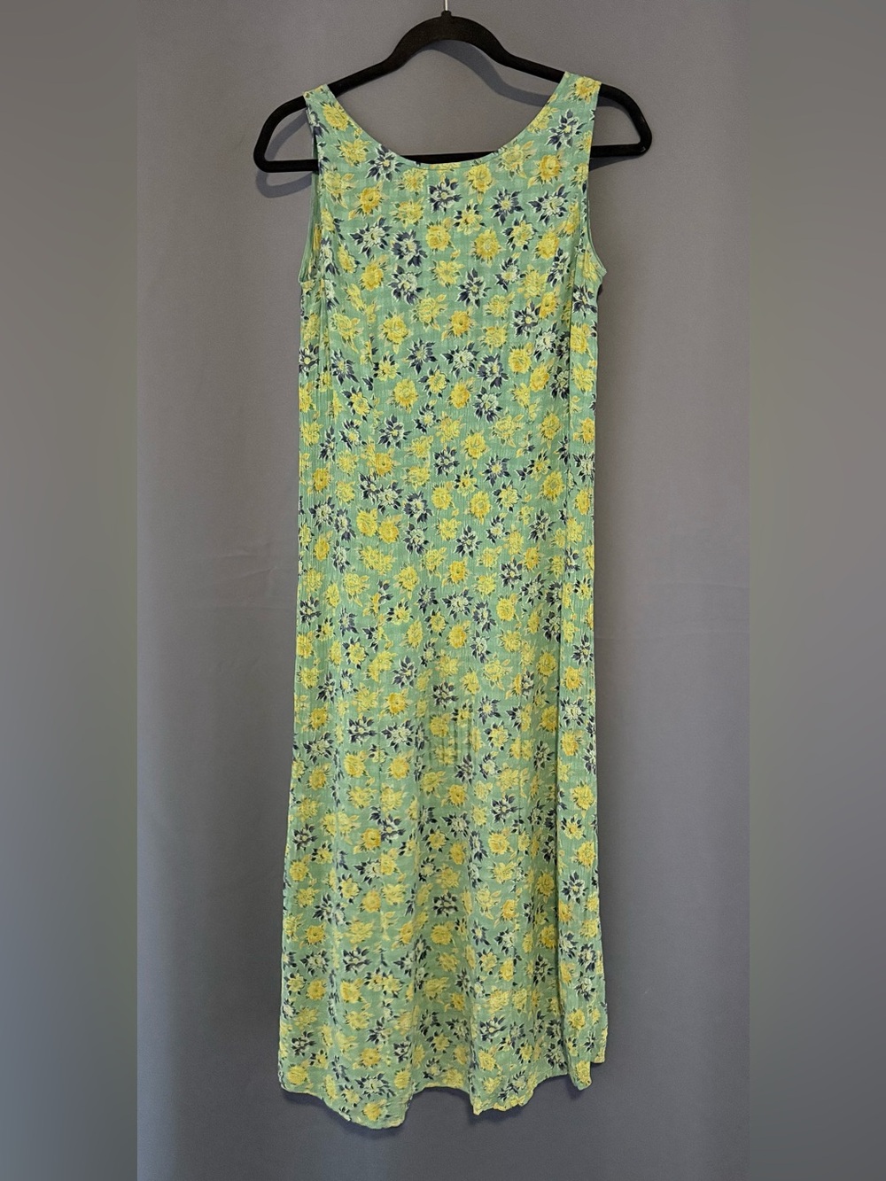 Vintage April Cornell for Cornelline Green Floral Prairie Dress – Size Small - Picture 2 of 3